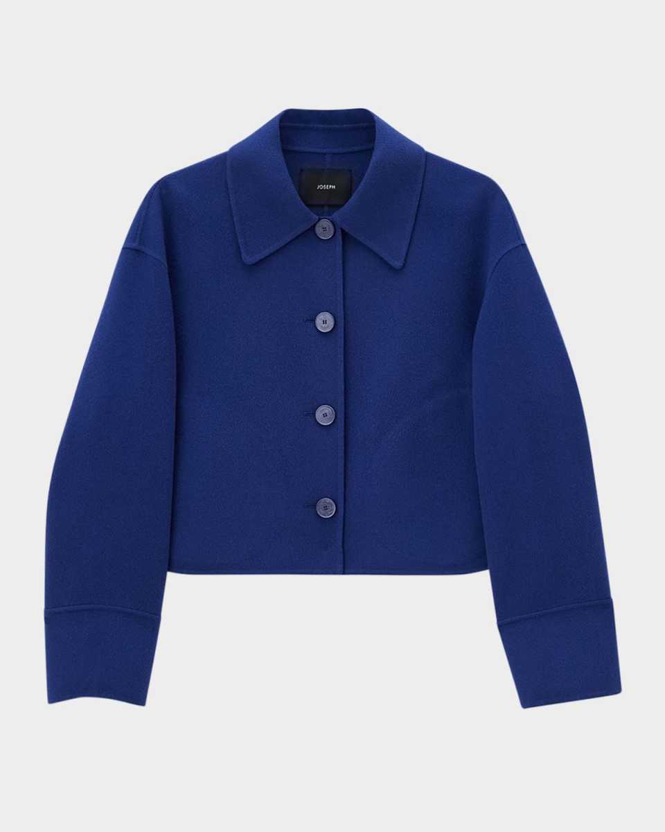 Gerrard Cropped Double-Face Wool Jacket